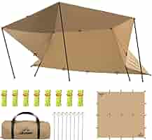 AKASOOM TCポリコットンタープ 300✖️400cm Amazon | AKASOOM タープ TCポリコットン 3mx4m 焚き火可 500mm